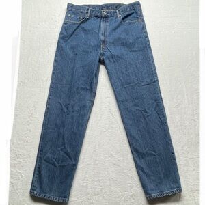 Levis 550 Jeans Mens Relaxed Fit Straight Leg Medium Wash Blue W42 x L36